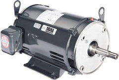 US Motors - ODP Enclosure, No Thermal Protection, 1,740 RPM, 208-230/460 Volt, 60 Hz, Three Phase Energy Efficient Motor - Size 143 Frame, Rigid Mount, 1 Speed, Ball Bearings, 3.1-3/1.5 Full Load Amps, F Class Insulation, CCW Lead End - All Tool & Supply