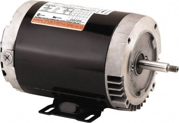 US Motors - 1/2 hp, ODP Enclosure, No Thermal Protection, 3,450 RPM, 575 Volt, 60 Hz, Three Phase Standard Efficient Motor - Size 56 Frame, C-Face Mount, 1 Speed, Ball Bearings, 0.9 Full Load Amps, B Class Insulation, CCW Lead End - All Tool & Supply