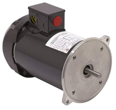 US Motors - 1/4 hp, TENV Enclosure, Manual Thermal Protection, 1,725 RPM, 115/230 Volt, 60 Hz, Industrial Electric AC/DC Motor - Size 56 Frame, Rigid Base Mount, 1 Speed, Ball Bearings, 4.4/2.2&5.2/2.6 Full Load Amps, B Class Insulation, Reversible - All Tool & Supply