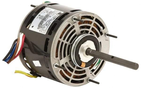 US Motors - 3/4 hp, OAO Enclosure, Auto Thermal Protection, 1,075 RPM, 208-230 Volt, 60 Hz, Industrial Electric AC/DC Motor - Size 48 Frame, Hub Mount, 5 Speed, Ball Bearings, 4.6 Full Load Amps, B Class Insulation, CCW Lead End - All Tool & Supply