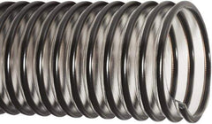 Flexaust - 2-1/2" ID, 28 Hg Vac Rating, 35 psi, Polyurethane Vacuum & Duct Hose - 25' Long, Clear/Black, 5" Bend Radius, -40 to 200°F - All Tool & Supply