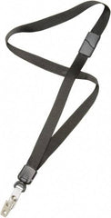 Ability One - Lanyards Material: Nylon Color: Black - All Tool & Supply