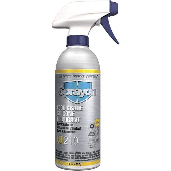 Sprayon - 12 oz Bottle Spray Lubricant - Clear, -40°F to 450°F, Food Grade - All Tool & Supply