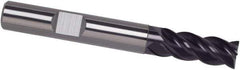 Guhring - 1", 1-1/2" LOC, 1" Shank Diam, 5" OAL, 4 Flute, Solid Carbide Square End Mill - Single End, FIREX Finish, Spiral Flute, 35/38° Helix, Centercutting, Right Hand Cut, Right Hand Flute, Series 4251 - All Tool & Supply