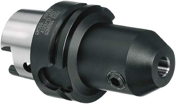 Guhring - HSK32A Outside Taper, 12mm Hole Diam, HSK to Weldon Adapter - Exact Industrial Supply