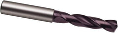 Guhring - 10.9mm 140° Spiral Flute Solid Carbide Screw Machine Drill Bit - FIREX Finish, Right Hand Cut, 55mm Flute Length, 102mm OAL, SU Point, Straight Shank - All Tool & Supply