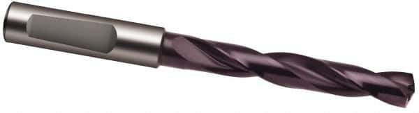 Guhring - 8.6mm 140° Solid Carbide Jobber Drill - FIREX Finish, Right Hand Cut, Spiral Flute, 103mm OAL, SU Point - All Tool & Supply