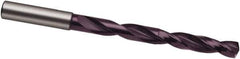 Guhring - 17/32", 140° Point, Spiral Flute, Solid Carbide Taper Length Drill Bit - FIREX Finish, 133mm Flute Length, 182mm OAL, Series 5512 - All Tool & Supply