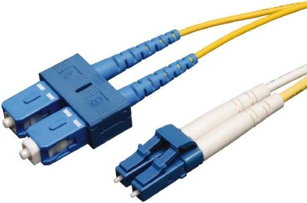 Tripp-Lite - 6' Long, LC/SC Head, Singlemode Fiber Optic Cable - Aqua, Use with LAN - All Tool & Supply