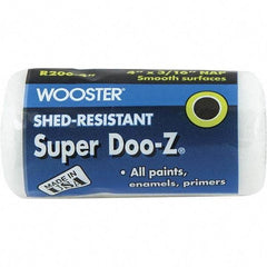 Wooster Brush - 3/16" Nap, 4" Wide Paint Roller Cover - Smooth Texture, Woven - All Tool & Supply