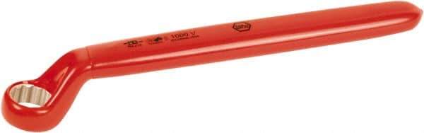 Wiha - 10mm 6 Point Insulated Offset Box Wrench - Single End, Chrome Vanadium Steel, Hi-Vis Red Finish - All Tool & Supply