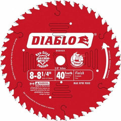 Freud - 8-1/4" Diam, 5/8" Arbor Hole Diam, 24 Tooth Wet & Dry Cut Saw Blade - Carbide-Tipped, Standard Round Arbor - All Tool & Supply