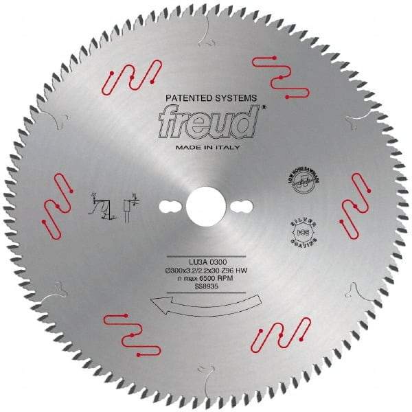 Freud - 250mm Diam, 30mm Arbor Hole Diam, 80 Tooth Wet & Dry Cut Saw Blade - Carbide-Tipped, Standard Round Arbor - All Tool & Supply