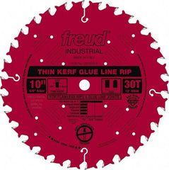 Freud - 10" Diam, 5/8" Arbor Hole Diam, 30 Tooth Wet & Dry Cut Saw Blade - Carbide-Tipped, Standard Round Arbor - All Tool & Supply