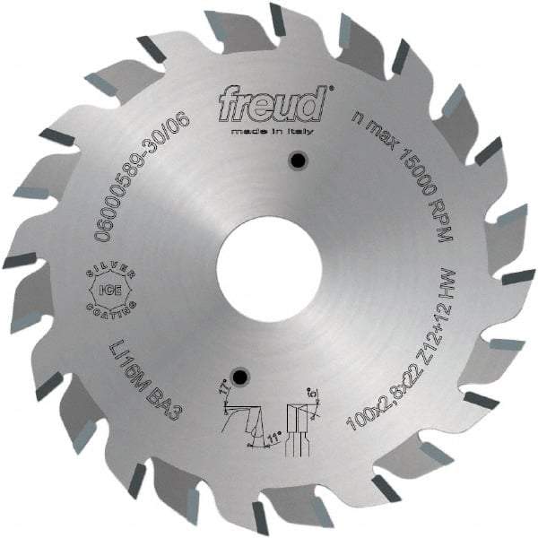 Freud - 120mm Diam, 20mm Arbor Hole Diam, Wet & Dry Cut Saw Blade - Carbide-Tipped, Standard Round Arbor - All Tool & Supply