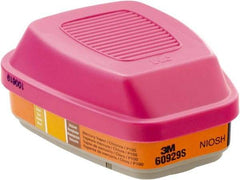 3M - Magenta and Orange P100 Cartridge and Filter Combination - Series 6000, 7000, FF-400, Protects Against Mercury Vapor, Sulfur Dioxide - All Tool & Supply