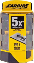 DeWALT - 50 Piece Steel Utility Knife Blade - 2-1/2" OAL - All Tool & Supply