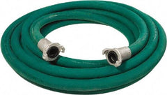 Alliance Hose & Rubber - 3/4" Inside x 1-1/2" Outside Diam, Grade 0 Synthetic Rubber, Sandblast Hose - Green, 50' Long, 150 psi Working Pressure - All Tool & Supply