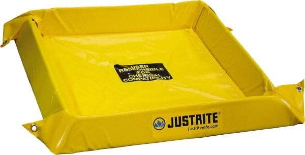 Justrite - 40 Gal Low Wall Berm - 4" High x 4' Wide x 4" Long - All Tool & Supply