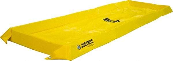 Justrite - 40 Gal Low Wall Berm - 4" High x 2' Wide x 8" Long - All Tool & Supply