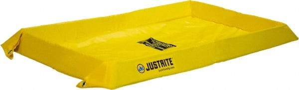 Justrite - 20 Gal Low Wall Berm - 4" High x 2' Wide x 4" Long - All Tool & Supply