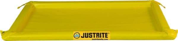 Justrite - 40 Gal Low Wall Berm - 2" High x 4' Wide x 8" Long - All Tool & Supply