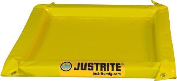 Justrite - 20 Gal Low Wall Berm - 2" High x 4' Wide x 4" Long - All Tool & Supply