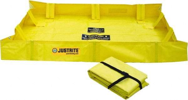 Justrite - 119 Gal Low Wall Berm - 4' Wide x 6" Long - All Tool & Supply