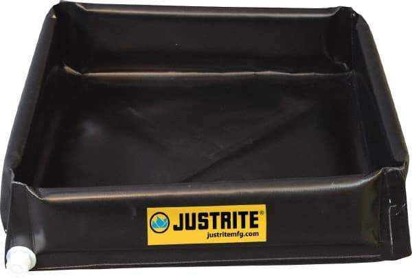 Justrite - 55 Gal Low Wall Berm - 4' Wide x 4" Long - All Tool & Supply