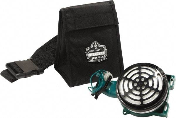 Ergodyne - 1 Pocket Black Nylon SCBA Mask Bag - 5" Wide x 5-1/2" Deep x 3-1/2" High - All Tool & Supply