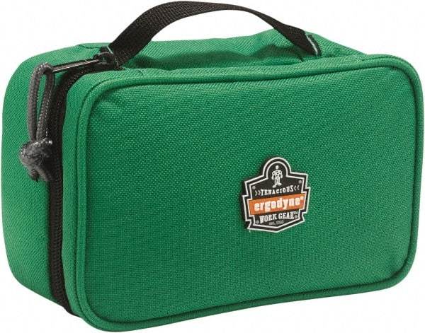 Ergodyne - 1 Pocket Green Polyester Tool Bag - 7-1/2" Wide x 4-1/2" Deep x 3" High - All Tool & Supply