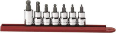 GearWrench - 7 Piece 3/8" Drive Inch Hex Bit Socket Set - 1/8 to 3/8" Hex - All Tool & Supply