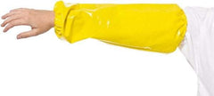 PolyConversions - Size Universal, Yellow Polyolefin Sleeve - 18" Long Sleeve, Elastic Opening at Both Ends - All Tool & Supply