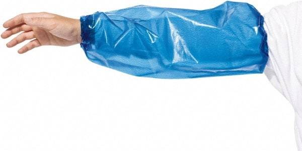 PolyConversions - Size Universal, Blue Polyolefin Sleeve - 18" Long Sleeve, Elastic Opening at Both Ends - All Tool & Supply