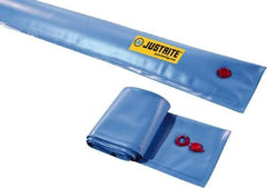 Justrite - 25' Long x 3/4' Wide, PVA Boom/Drain Dam - Light Blue, Use to Stop Contaminated Groundwater From Going Down the Drain - All Tool & Supply