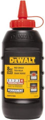 DeWALT - 8 oz Container Chalk Refill - Permanent Red - All Tool & Supply