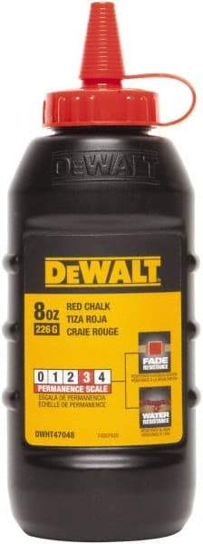 DeWALT - 8 oz Container Chalk Refill - Red - All Tool & Supply