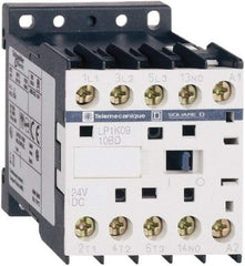 Schneider Electric - 3 Pole, 24 Coil VDC, 6 Amp at 440 VAC, Nonreversible IEC Contactor - BS 5424, CSA, IEC 60947, NF C 63-110, RoHS Compliant, UL Listed, VDE 0660 - All Tool & Supply