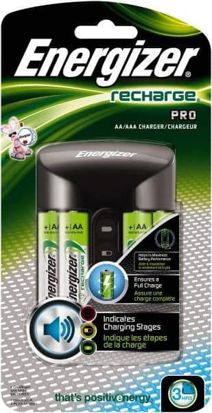 Energizer - 100 to 240 Volt Recharge Pro Charger - NiMH Compatible - All Tool & Supply