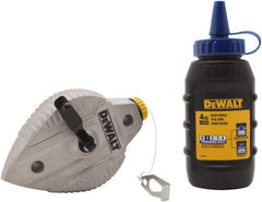 DeWALT - 100' Long Reel & Chalk Set - Blue, Includes 4 oz Blue Chalk - All Tool & Supply