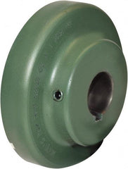 TB Wood's - 1-1/8" Max Bore Diam, 1/4" x 1/8" Keyway Width x Depth, 5-7/16" Hub, 8 Flexible Coupling Flange - 5-7/16" OD, 2-3/32" OAL, Cast Iron, Type S - All Tool & Supply