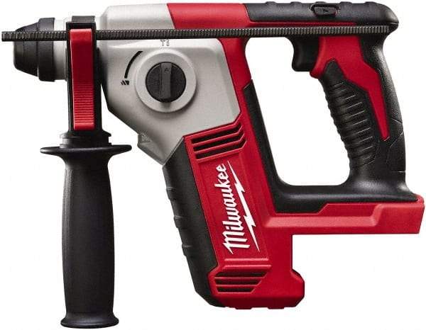 Milwaukee Tool - 18 Volt SDS Plus Chuck Cordless Rotary Hammer - 0 to 7,000 BPM, 0 to 1,300 RPM, Reversible - All Tool & Supply