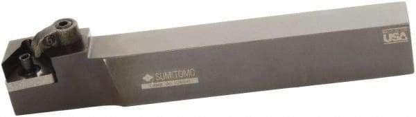 Sumitomo - MTAN, Right Hand Cut, 0° Lead Angle, 3/4" Shank Height x 3/4" Shank Width, Negative Rake Indexable Turning Toolholder - 4-1/2" OAL, TNMG 322 Insert Compatibility, Series Multi-Option - All Tool & Supply