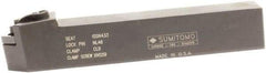 Sumitomo - MSDN, Neutral Cut, 45° Lead Angle, 1" Shank Height x 1" Shank Width, Negative Rake Indexable Turning Toolholder - 6" OAL, SNMG 43 Insert Compatibility, Series Multi-Option - All Tool & Supply