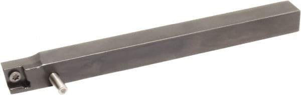 Sumitomo - SCAC, Left Hand Cut, 0° Lead Angle, 1/2" Shank Height x 1/2" Shank Width, Neutral Rake Indexable Turning Toolholder - 4-1/2" OAL, CC.. 32.52 Insert Compatibility, Series Screw Lock - All Tool & Supply