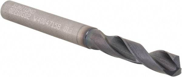 Sumitomo - #2 135° Solid Carbide Screw Machine Drill Bit - TiAlCr/TiSi Finish, 1.063" Flute Length, 2.5591" OAL - All Tool & Supply