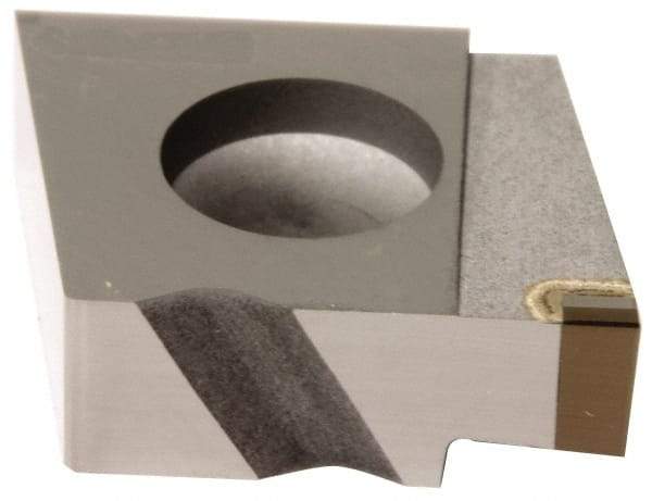 Sumitomo - 6189CGA Grade BN250, 4.8mm Cutting Width PCBN Grooving Insert - 5mm Max Depth of Cut, Right Hand, 0.2007mm Corner Radius, Uncoated - All Tool & Supply