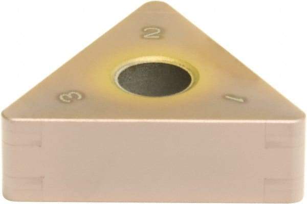 Sumitomo - 6NC-TNGA331 Grade BNC100 PCBN Turning Insert - TiCN Finish, 60° Triangle, 3/8" Inscr Circle, 3/16" Thick, 1/64" Corner Radius - All Tool & Supply