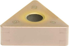 Sumitomo - 6NC-TNGA333 Grade BNC100 PCBN Turning Insert - TiCN Finish, 60° Triangle, 3/8" Inscr Circle, 3/16" Thick, 3/64" Corner Radius - All Tool & Supply