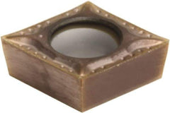 Sumitomo - CCGT32.51 ESI Grade AC510U Carbide Turning Insert - TiAlN/AlCrN Finish, 80° Diamond, 3/8" Inscr Circle, 5/32" Thick, 1/64" Corner Radius - All Tool & Supply